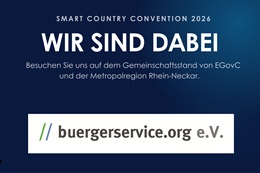 Vorschaufoto zu dem Artikel: Smart Country Convention 2026: buergerservice.org informiert &uuml;ber das im Vereinsumfeld erarbeitete Pionier-Marketing zu eID/d-you und l&auml;dt zum Mitmachen ein.