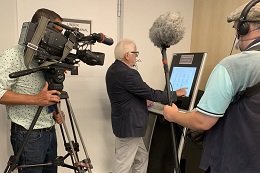  Das WDR-Filmteam dreht einen Beitrag zu  den Digitalen Bürgerdiensten der Stadt Bonn (Foto: buergerservice.org)