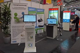 Stand von buergerservice.org auf der CeBIT 2017 (Bild: buergerservice.org).