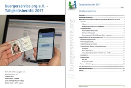 Vorschaufoto zu dem Artikel: buergerservice.org e.V. veröffentlicht Tätigkeitsbericht 2017