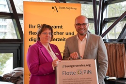 BayKommun-Veranstaltung mit Frau Eberhard aus der Stadt Augsburg und Digitalminister von Bayern, Dr. Mehring, in F&uuml;rth f&uuml;r B&uuml;rger&auml;mter in Bayern (Foto: buergerservice.org e.V.)